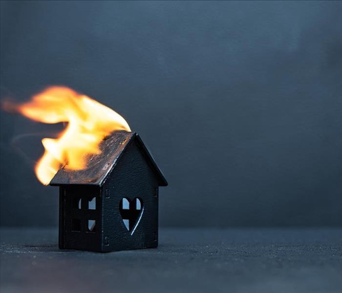 picture of home on fire